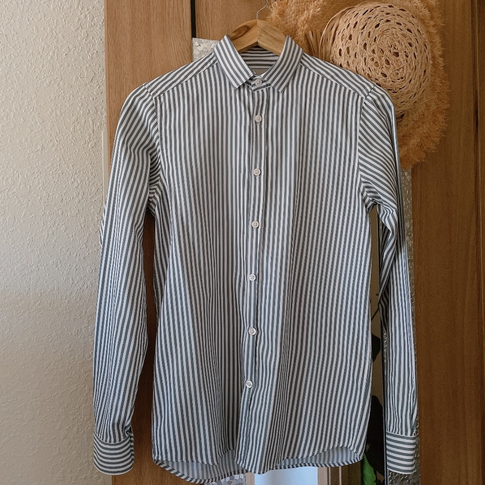 ASOS Gray Striped Shirt